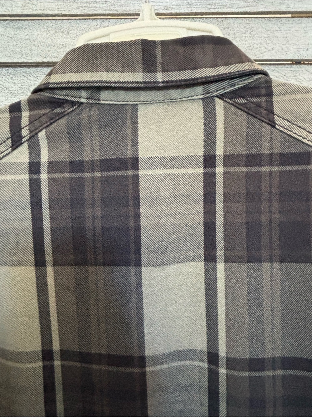 H&M DIVIDED Olive Plaid Western Utility Streetwear 100% Cotton Button-down Shirt - Picture 6 of 16